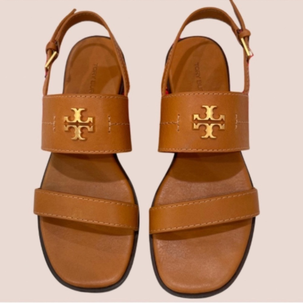 New Tory Burch Vanchetta Leather Mini Everly Back Strap
Sandals Black Size 7